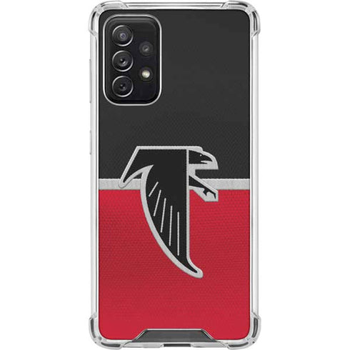 NFL Atlanta Falcons Vintage Galaxy A72 5G Clear Case